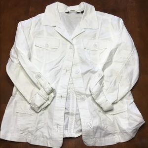 Eddie Bauer white weight coat